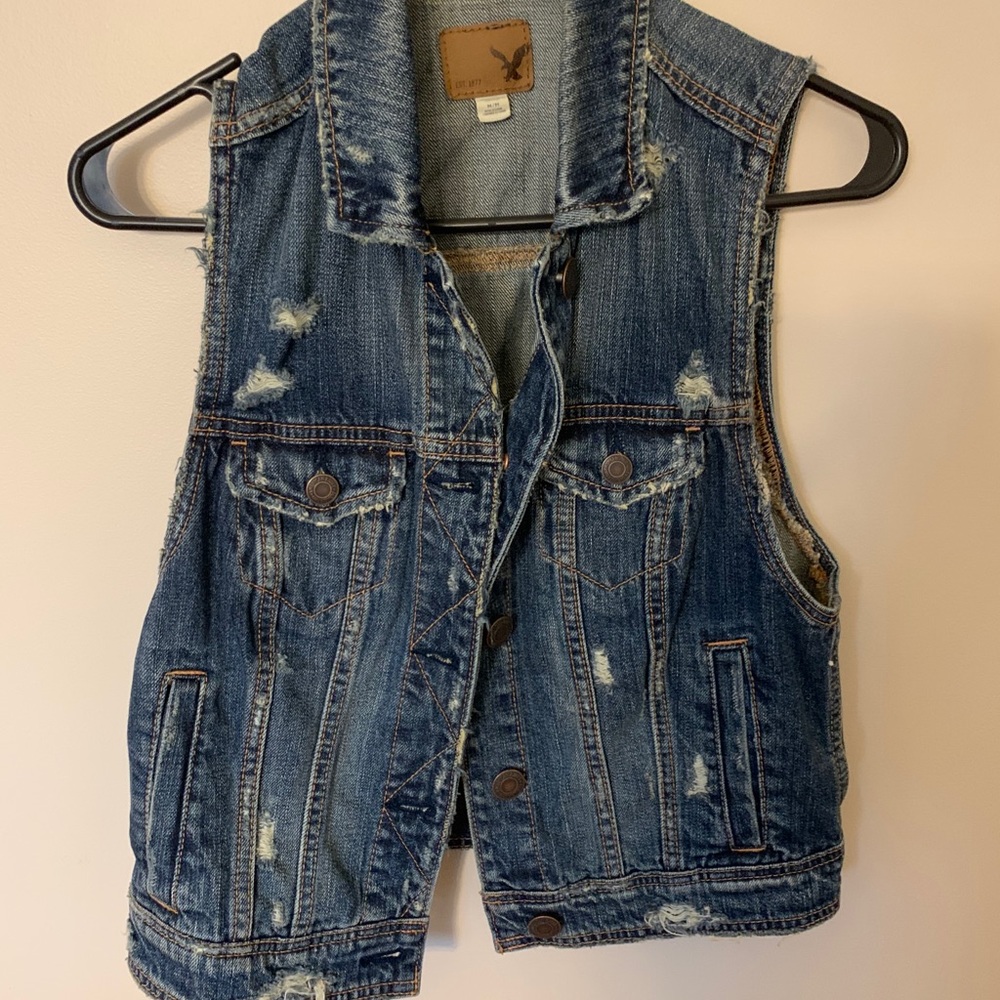 Womens Jean Vest